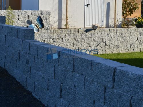 Granit Mauersteine gesägt, Granitmauer, Granitsteine, Granitpflastersteine