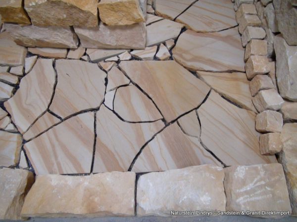 Sandstein Bruchplatten, Polygonalplatten, Sandsteinplatten