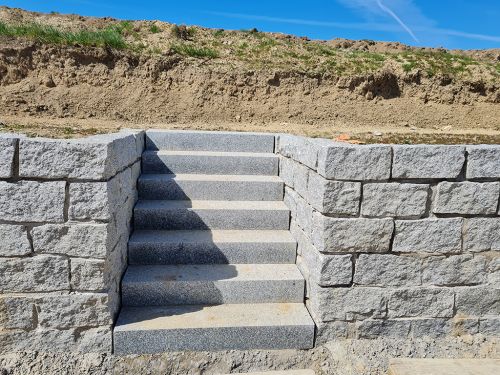 Granit Blockstufen, Granitstufen, Treppen