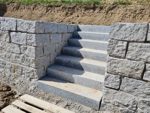 Granit Blockstufen, Granitstufen, Treppen