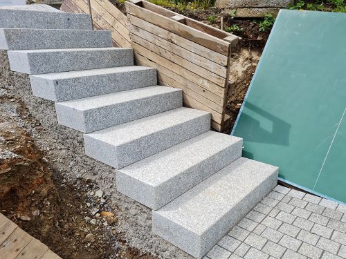 Granit Blockstufen, Granitstufen, Treppen