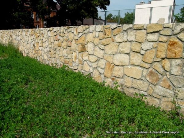 Sandstein Bruchsteine gelb / ocker, Gartensteine