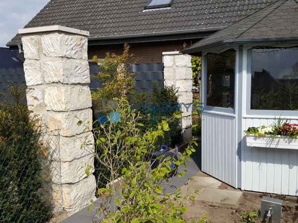 Sandstein Mauersteine gespalten, Trockenmauersteine