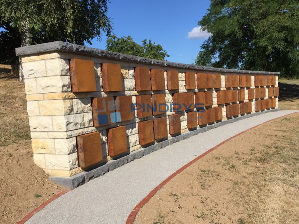 Sandstein Mauersteine gesägt, Bruchsteine, Sandsteinmauer