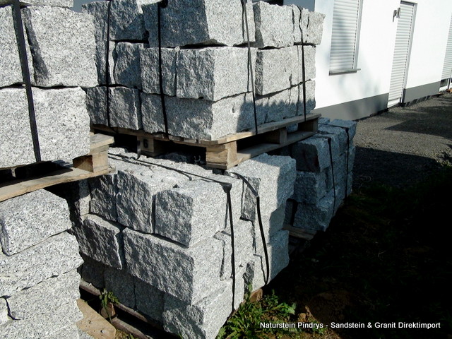 Granit Mauersteine, Granitsteine, Granitmauer 20x20x40 cm