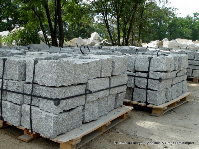 Granit Mauersteine, Granitsteine, Granitmauer 20x20x40 cm