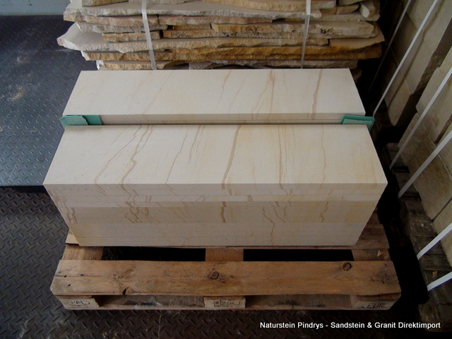 Sandsteinplatten Bodenplatten hellgelb ab 2 cm