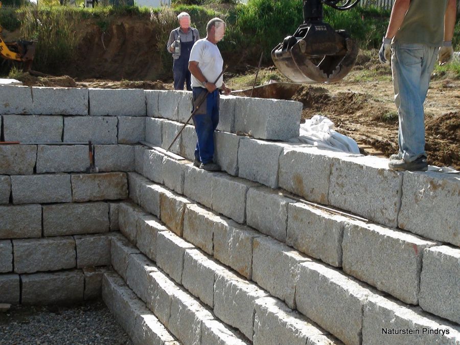 Granit Mauersteine 15x20x40 cm, Natursteinmauer | eBay